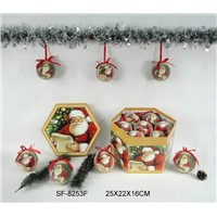 Decoupage Christmas ball/Polyfoam Christmas ball/DIY Christmas baubles