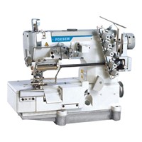 Flatbed Interlock Sewing Machine for Elastic Lace with Edge Trimming