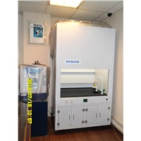 Fume cupboard with duct