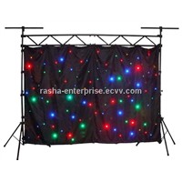 HOT 4M*6M RGB 3in1 Ful Color LED Star Curtain,LED Starcloth,DJ Cloth