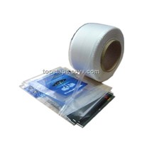 HS CODE 39199090 resealable bag sealing tape with blue lines for PP or OPP bag seal