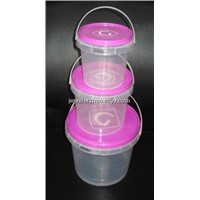 High Quality Food Grade Clear Plastic Bucket, Rich Colour and Wide Ranges of Sizes