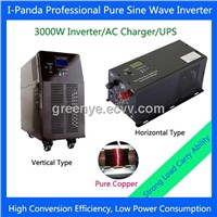 Low frequency off grid PV UPS inverter 3000W, DC 12V 24V 48V, AC 100V 110V 220V 230V 240V optional