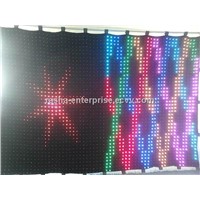 P5 2m*3m 2400 Leds LED Video Curtain with PC Controller for Dj Wedding Backdrops,Event,Nightclub