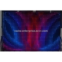 P7 3M*4M 2352 leds LED Video Curtain With PC Controller For DJ Wedding Backdrops,LED Vision Curtain