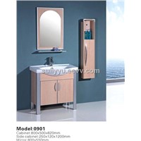 Ploywood mordern design bathroom cabinet with mirror