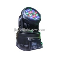 Professional Light Show RGB Wash LED Mini Moving Head 18*3W