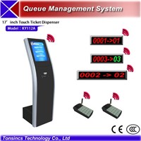 Queue system/touchscreen kiosk/dispenser