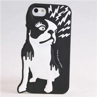 Silicone Cover Case for iPhone 5S 5 with Vivid 3D dog Shaped Soft desgin