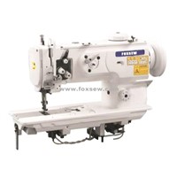 Single Needle Walking Foot Heavy Duty Sewing Machine with Vertical-Axis Large Hook