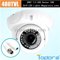 Sony CCD 480 TVL Plastic Case Indoor Dome Camera IR Night Vision Security Camera