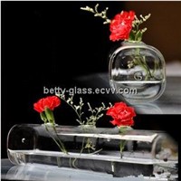 Cuboid Shaped Glass Terrarium with 3 small holes Creative Glass Vase Home Decoration For Air Plant