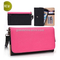Wallet phone case for samsung phone,apple iphone 5c 5s,HTC