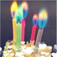 Wholesale colored flame birthday candle