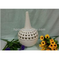 Woven Porcelain Flower Vase, Modern Decoration