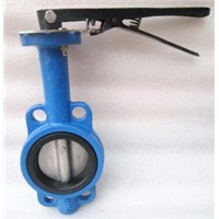 centerline wafer butterfly valve with hand lever