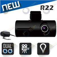 mini x3000 New Car Dual Camera Recorder (HD720p/G-Sensor/GPS)