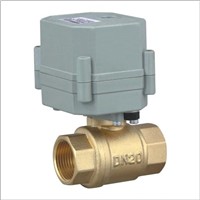 2 way mini brass  electric actuator power water ball  valve