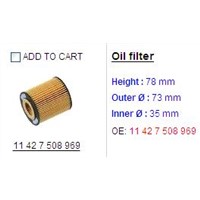 oil filter 1142 7508 969