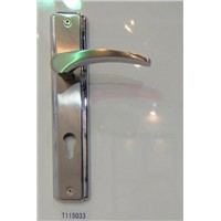 zinc alloy door lock iron plate handle with plate