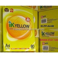 Ik Yellow  A4 Copy Paper 80gsm,75gsm,70gsm