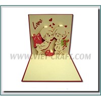 Pop up 3D Love card handmade pop up greeting card