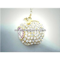 Jeweled Pendent USB Flash Drive