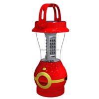 3W/ 3200mah Solar LED Camping Lantern with Phone Charger and AC Plug in Red and Blue