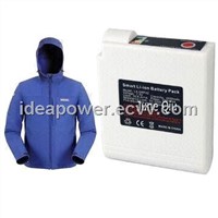 7.4v 4400mAh/ 5200mAh heated clothes battery 4-step temperature control