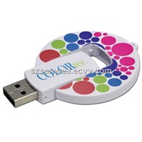 Medallion Plastic USB Memory Stick-P037