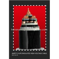 XLPE insulated high voltage cable