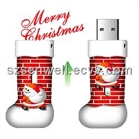 Christmas Socks USB Flash Pendrive-P080