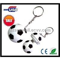 Plastic Football USB Flash Pendrive-p060