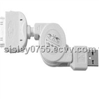 cheap&amp;amp;top quality retractable usb cable for iphone4/4s ipod