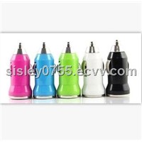 low price&amp;amp;top quality 5V1A mini colorful usb car charger for iphone/samsung/blackberry/htc