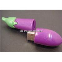OEM Customized Eggplant Food 2GB 16GB 8GB USB Mass Storage