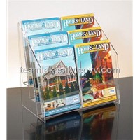 6 pocket acrylic brochure holders wholesale