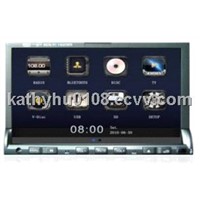 7 inch HD TFT LCD touch screen universal car multimedia player with dvd, radio