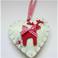 Art No.01-8896 Chrismas holiday gift heart shape felt decoration