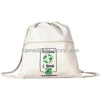 Canvas Backpack (KM-CAB0006), Canvas Bag, Cotton Bag, Drawstring Bag, Fabric Bag