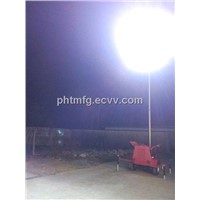Construction and Building Illumination Trailier Hitch Mobile Light Tower
