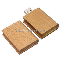 Customed Free Logo Printed Wooden/Bamboo USB Flash Drive