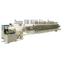 Filter press Zhengpu DIBO XG1250 Rubber Membrane Filter Press