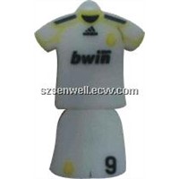 Football Clothes Silicone USB Pen Memory Drive-s024