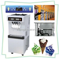 Soft Serve 3 Phase Ice Cream Machine With 2 + 1 Mixed Flavors, 50 Liters Per Hour