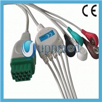 GE-Marquette 5 lead ECG Cable with Leadwires