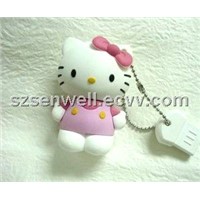 Gift Kitty Silicone USB Flash Memory-S005