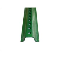 Green Painted U-Channel Posts