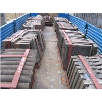 Mn13, Mn13Cr2 And Mn18Cr2 Steel Casting Liners For Cement Mill / Ball Mill Liners DF049