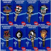 NFL 3D sculptured house keys in LW4 / C4 keys